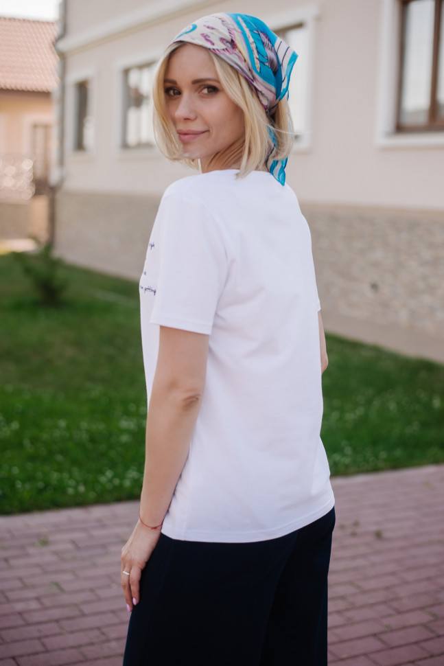 Футболка Ф 279/2 (белый(надпись))